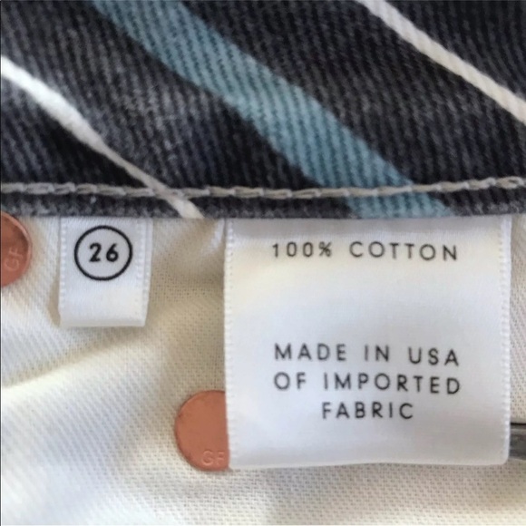 GRLFRND "Karolina" Skinny Crop Taffy Stripe Jeans - Picture 6 of 11